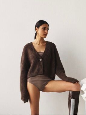 Paris Georgia cropped cardigan